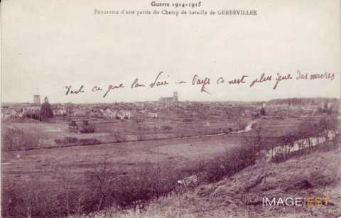 Gerbéviller en ruines (Meurthe-et-Moselle)